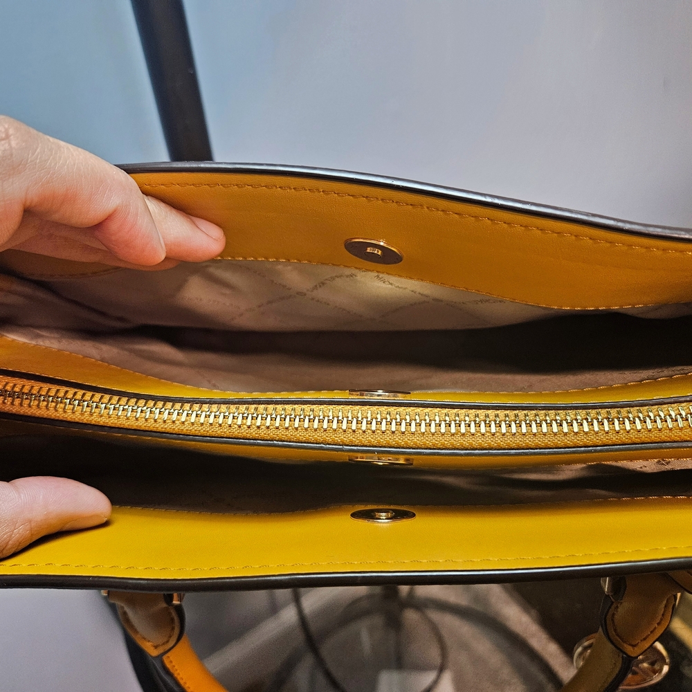 Michael Kors Mustard Yellow Satchel - Picture 6 of 13